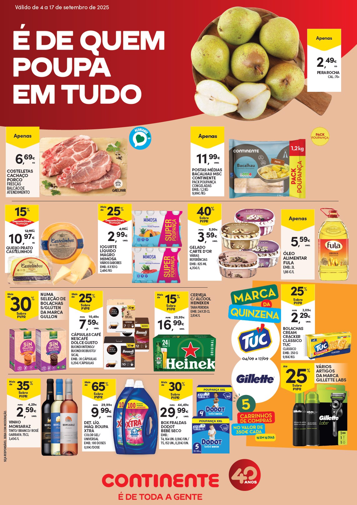 Antevisão Folheto Continente Açores
