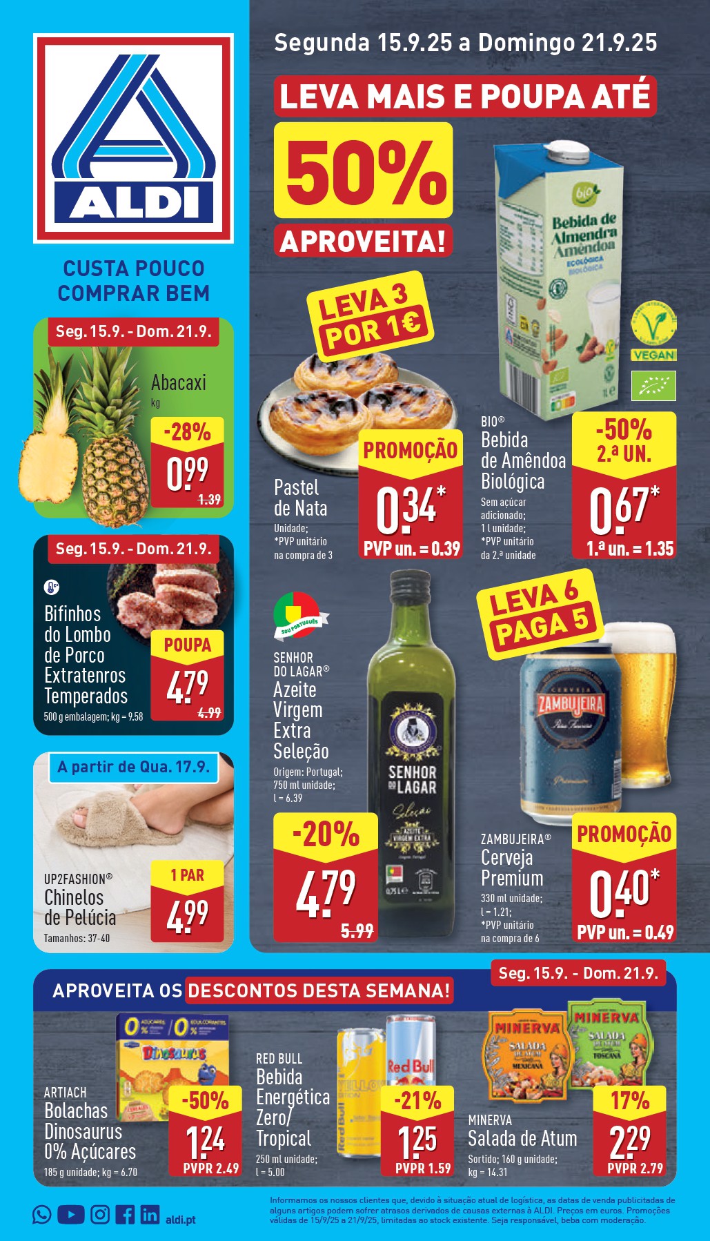 Folheto ALDI Proxima Semana de 15 a 21 setembro