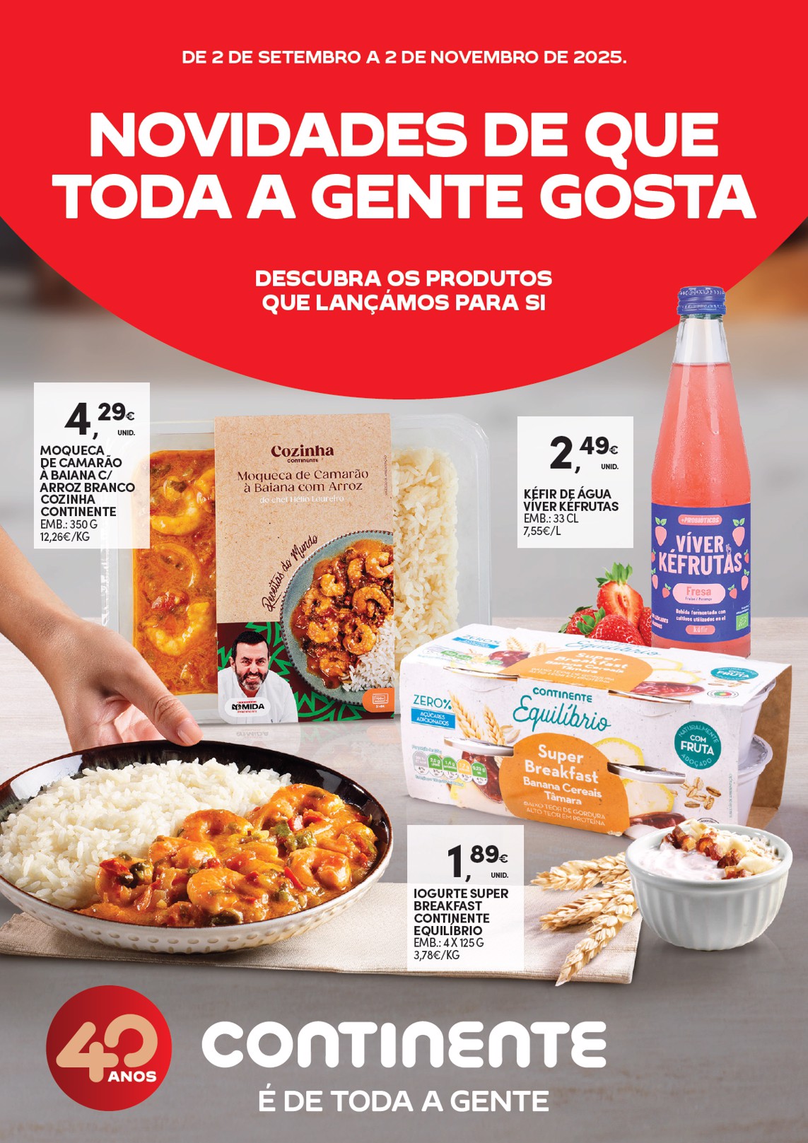 Folheto Continente - Novidades de que toda a gente gosta