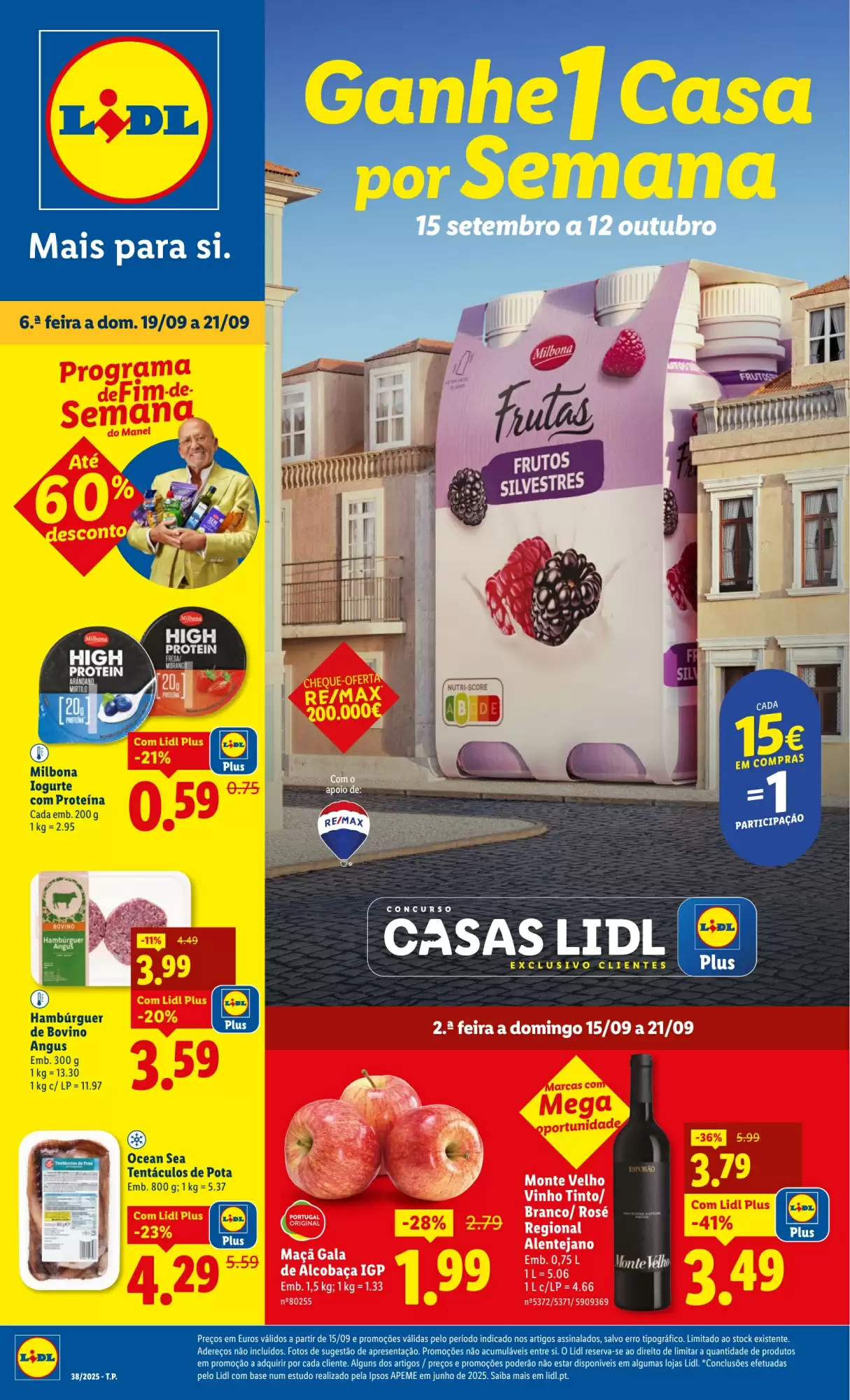 Antevisão Folheto Lidl Promoções de 15 a 21 setembro