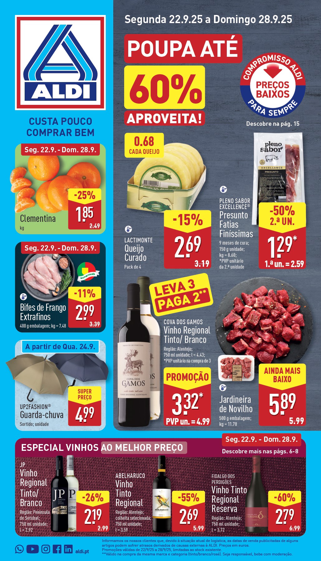 Folheto ALDI Promoções de 22 a 28 setembro