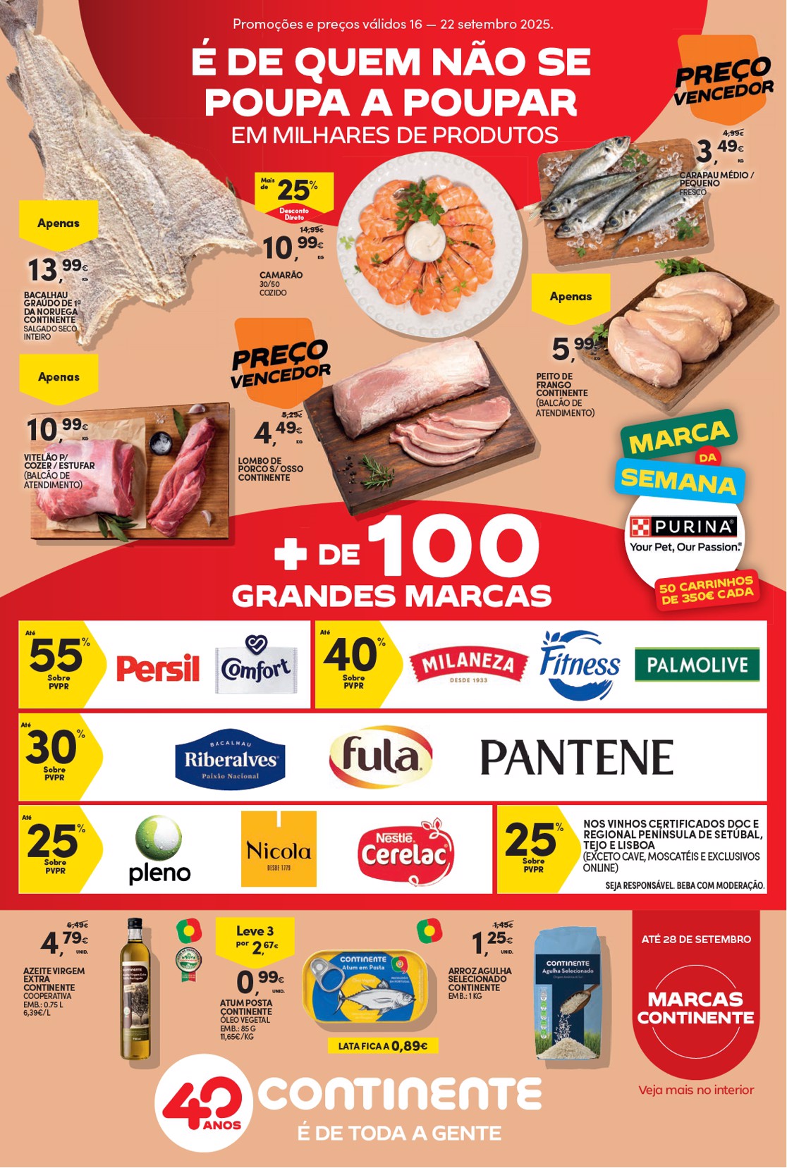 Folheto Continente Promoções de 16 a 22 setembro