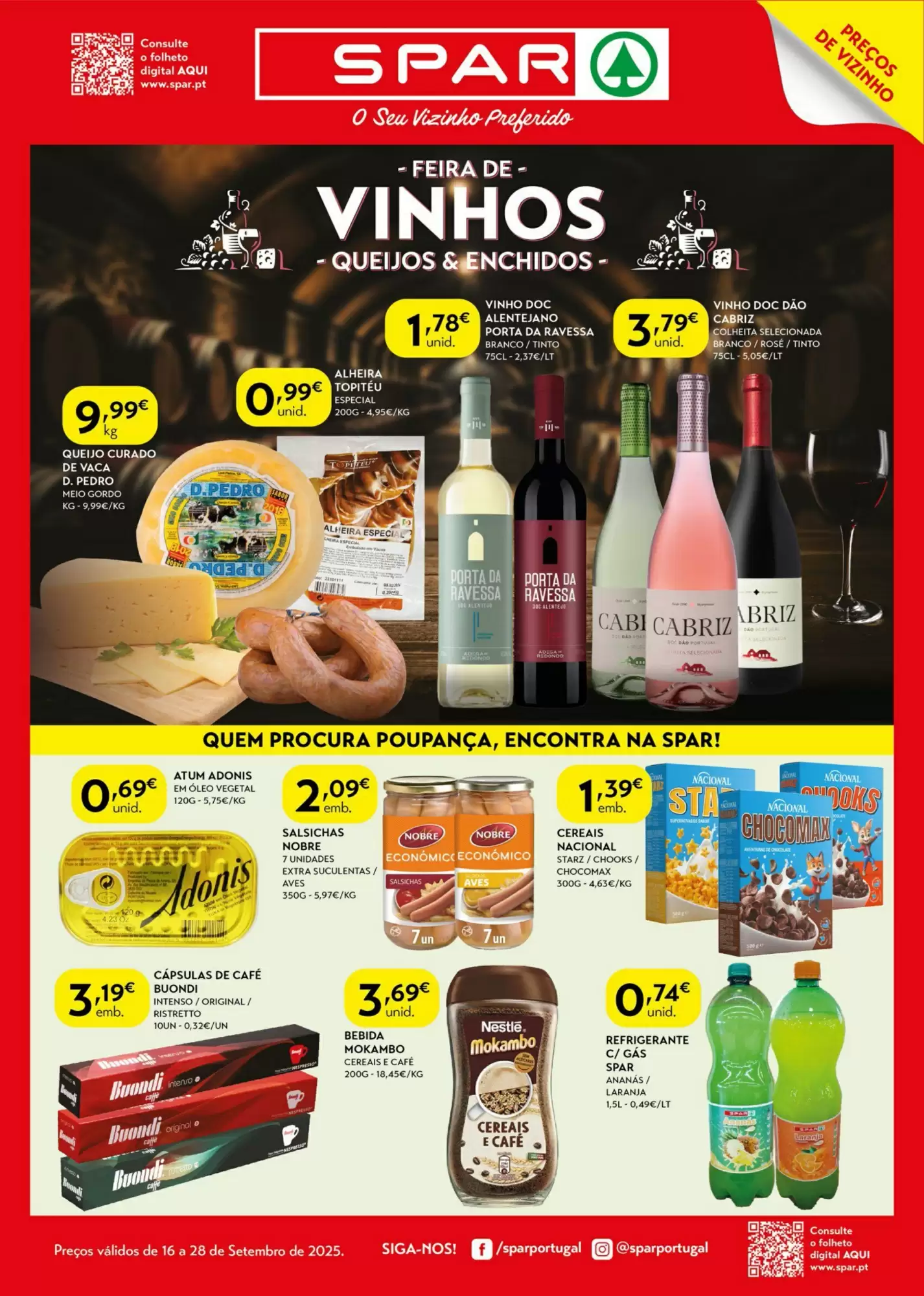Folheto Spar Promoções de 16 a 28 setembro