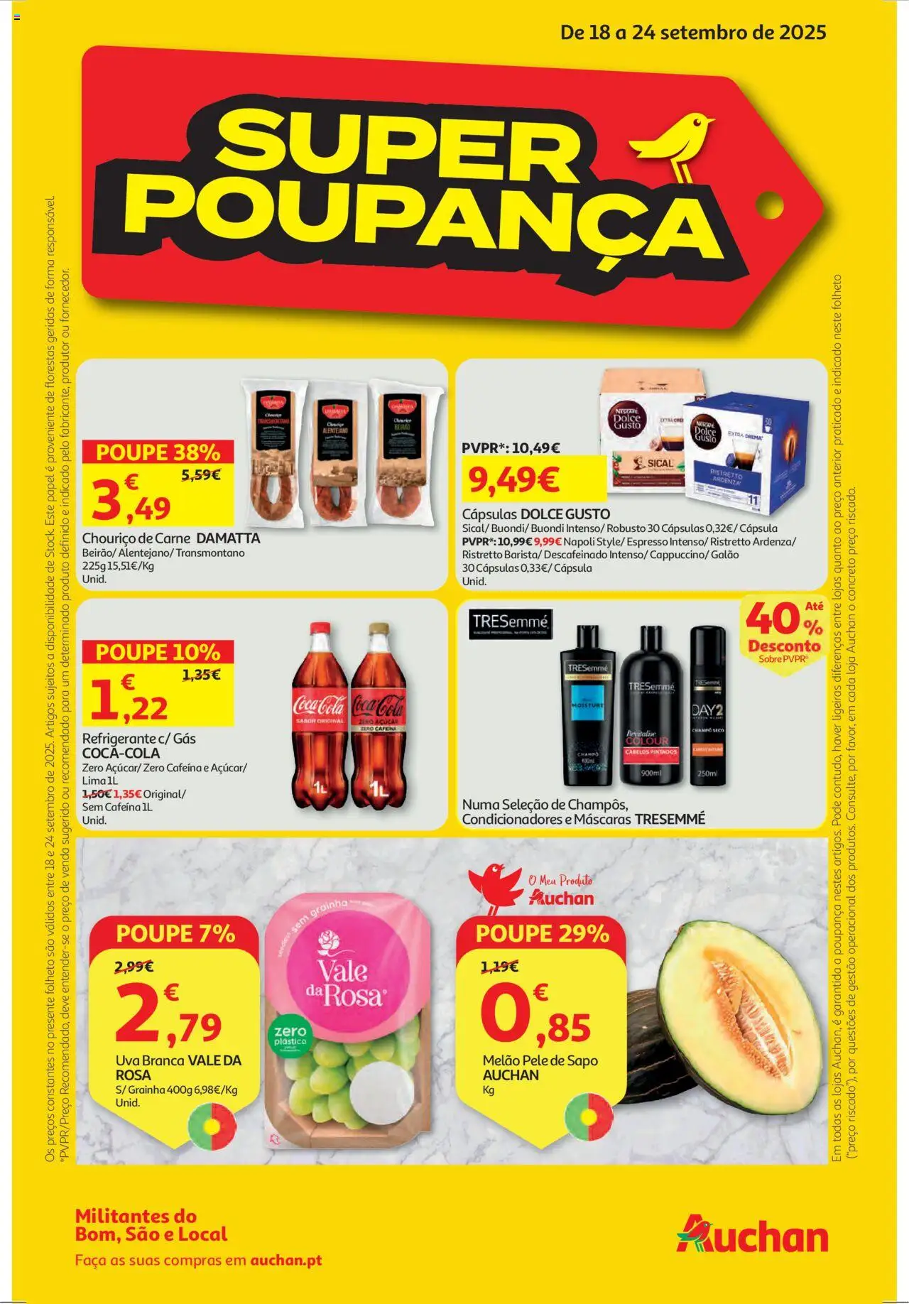 Folheto Auchan Super Poupança de 18 a 24 setembro