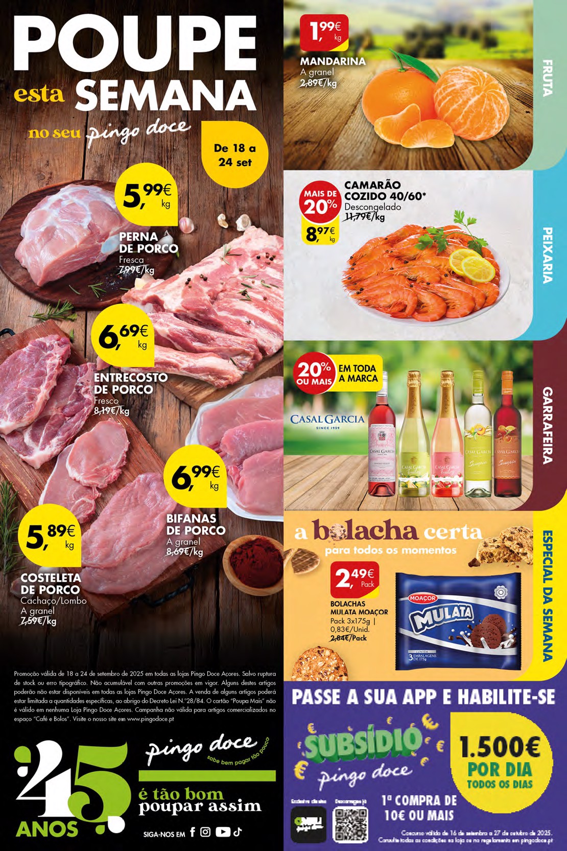 Folheto Pingo Doce Açores de 18 a 24 setembro