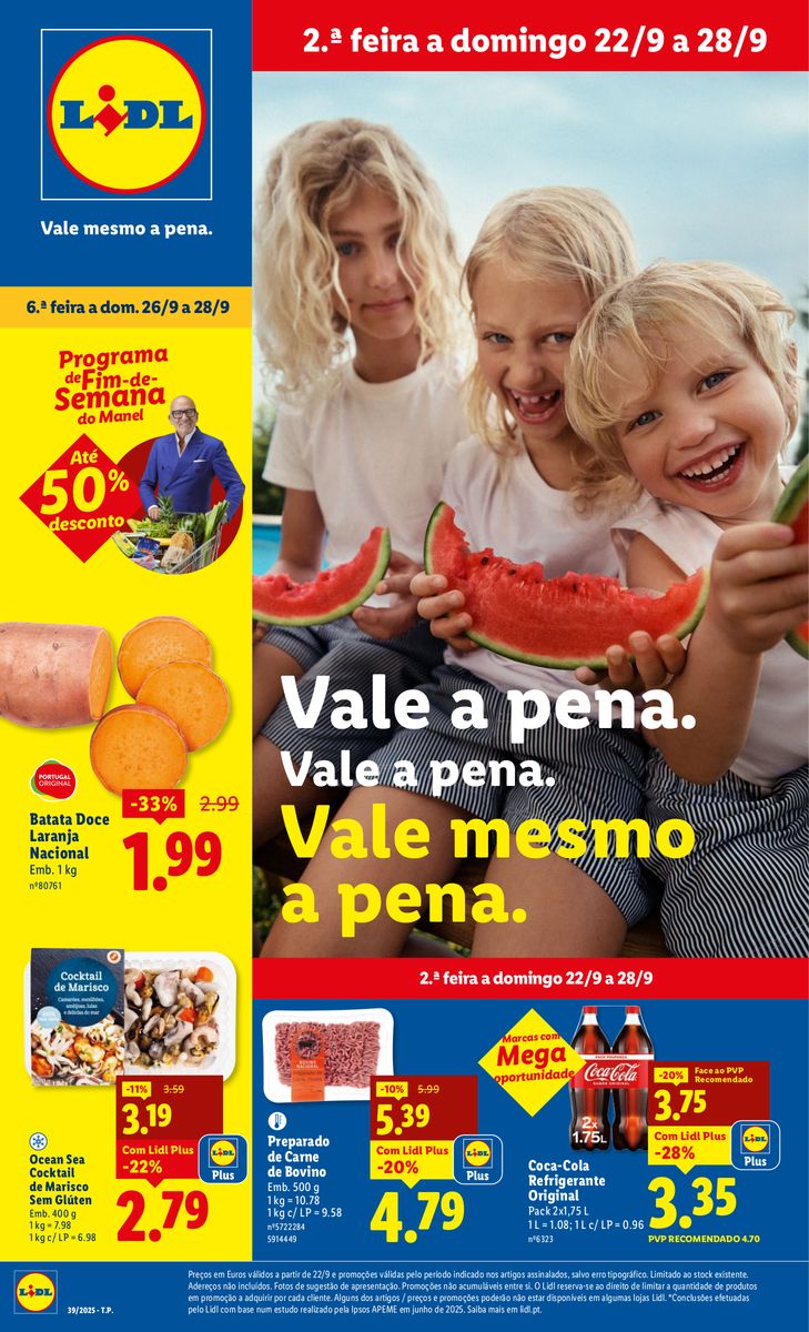 Antevisāo Folheto Lidl Promoções de 22 a 28 setembro