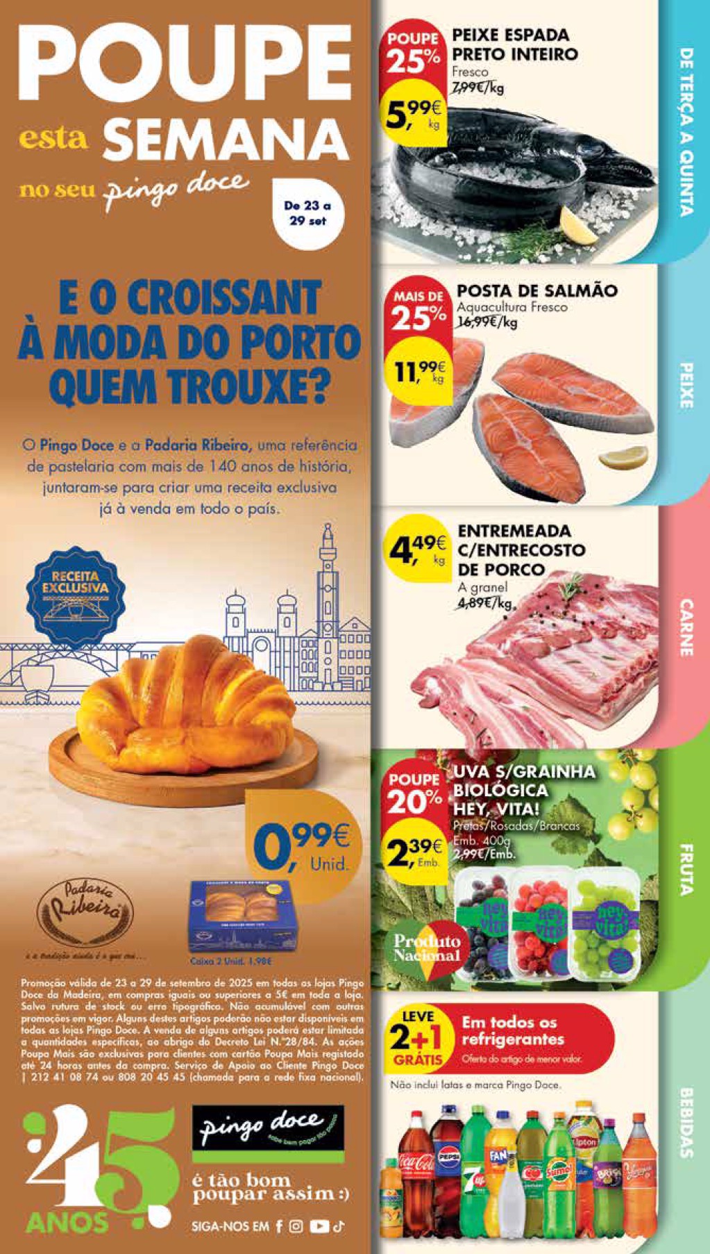 Folheto Pingo Doce Madeira de 19 a 22 setembro