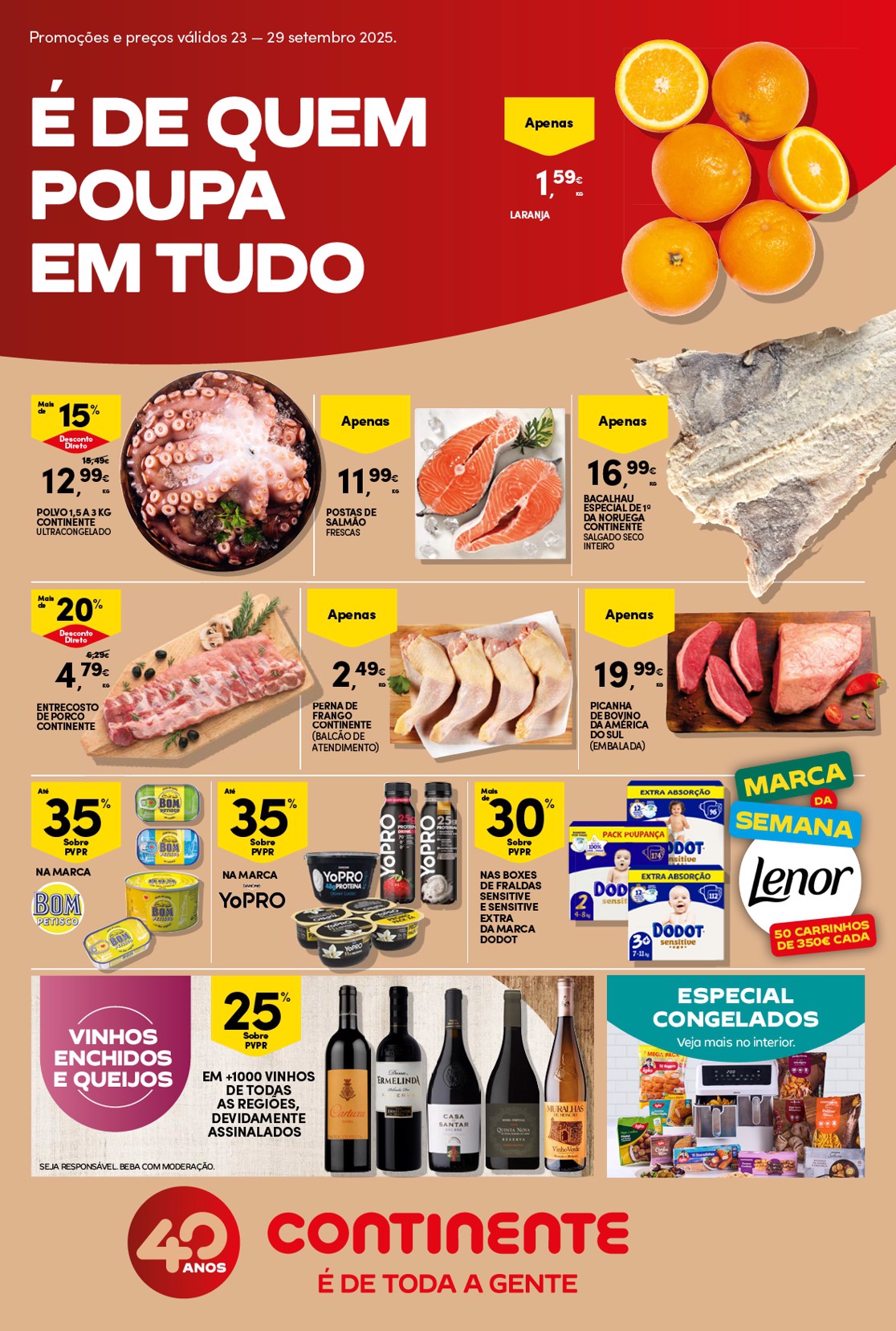 Folheto Continente Promoções de 23 a 29 setembro
