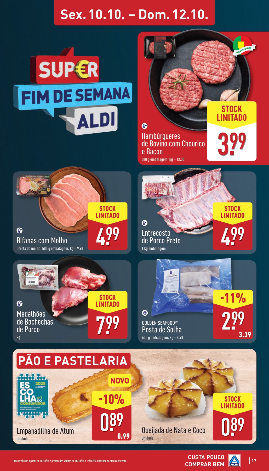 Folheto ALDI Fim de Semana de 10 a 12 outubro