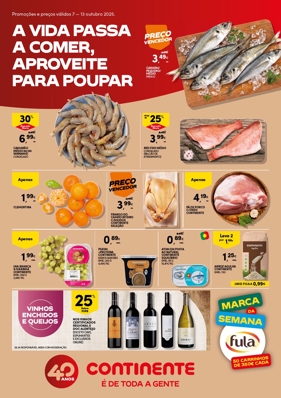 Folheto Continente Promoções Semanal de 7 a 13 outubro