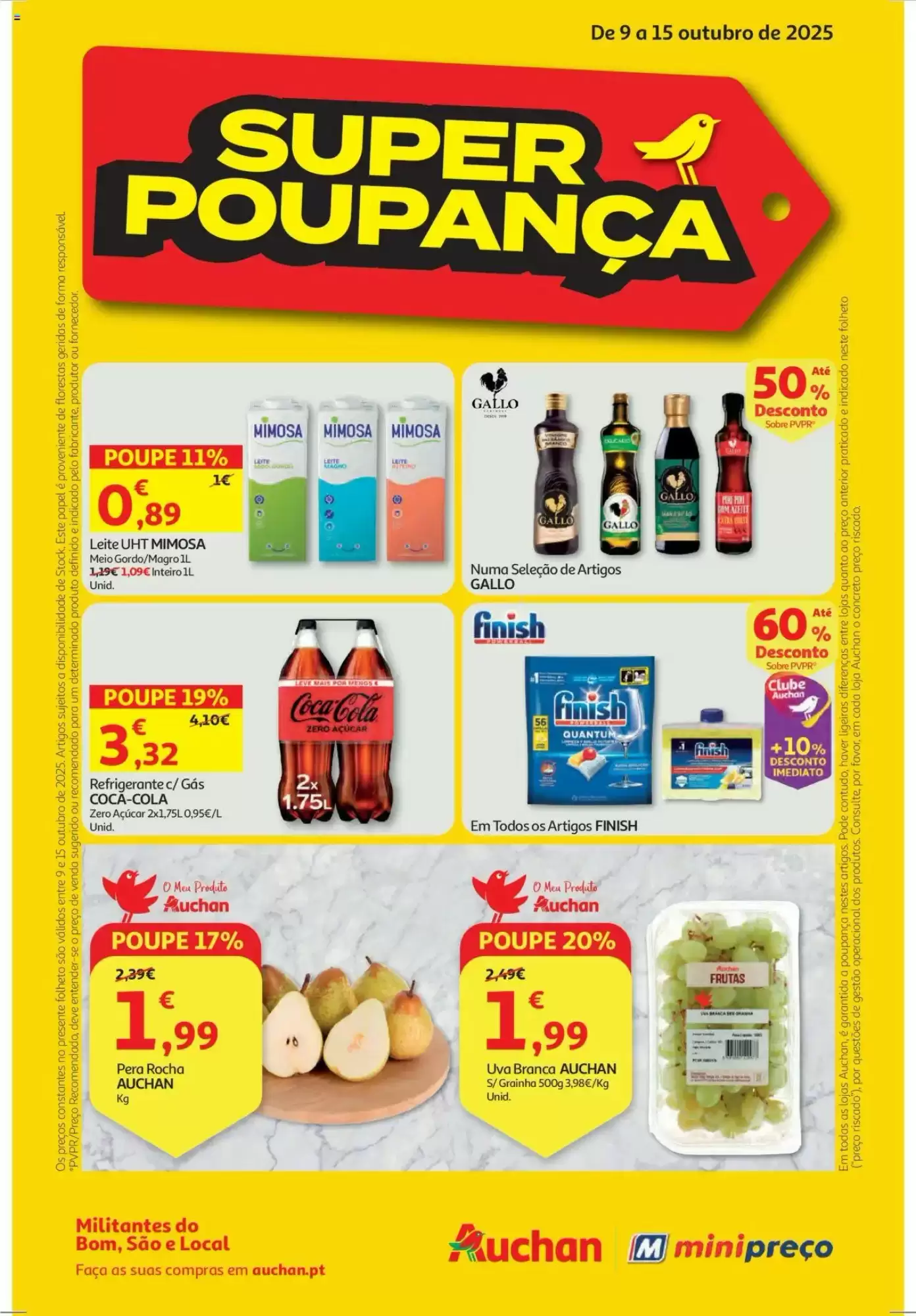 Folheto Auchan Super Poupança de 9 a 15 outubro
