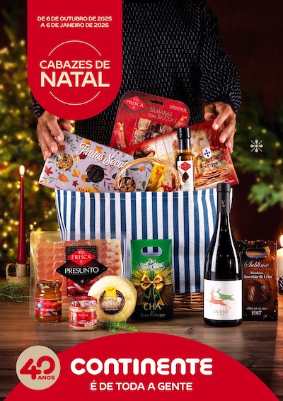 Folheto Continente Cabazes de Natal