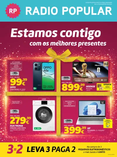 Folheto Radion Popular - Estamos contigo com os melhores presentes