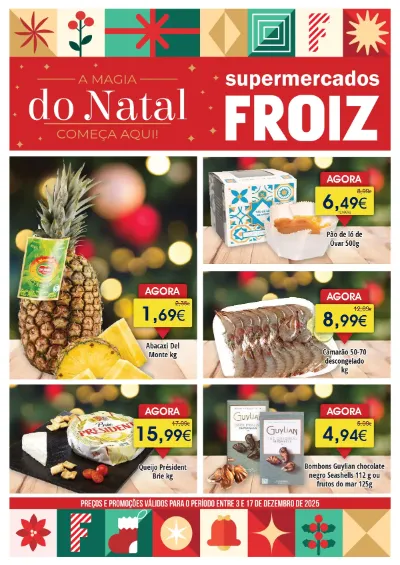 Folheto Froiz Super Promoções de 3 a 17 dezembro