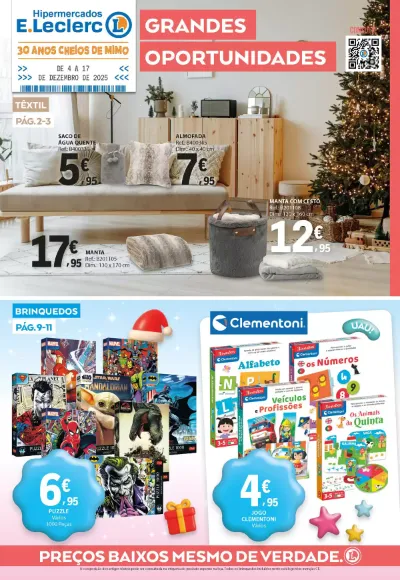 Folheto E.Leclerc Bazar Promoções de 4 a 17 dezembro