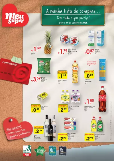 Antevisão Folheto Meu Super Promoções de 8 a 19 janeiro