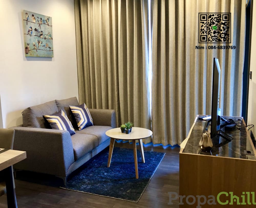 For rent 27,000.- New Condo The Line Asoke - Ratchada near MRT Rama 9 (เดอะ ไลน์ อโศก-รัชดา) จากแสนสิริ