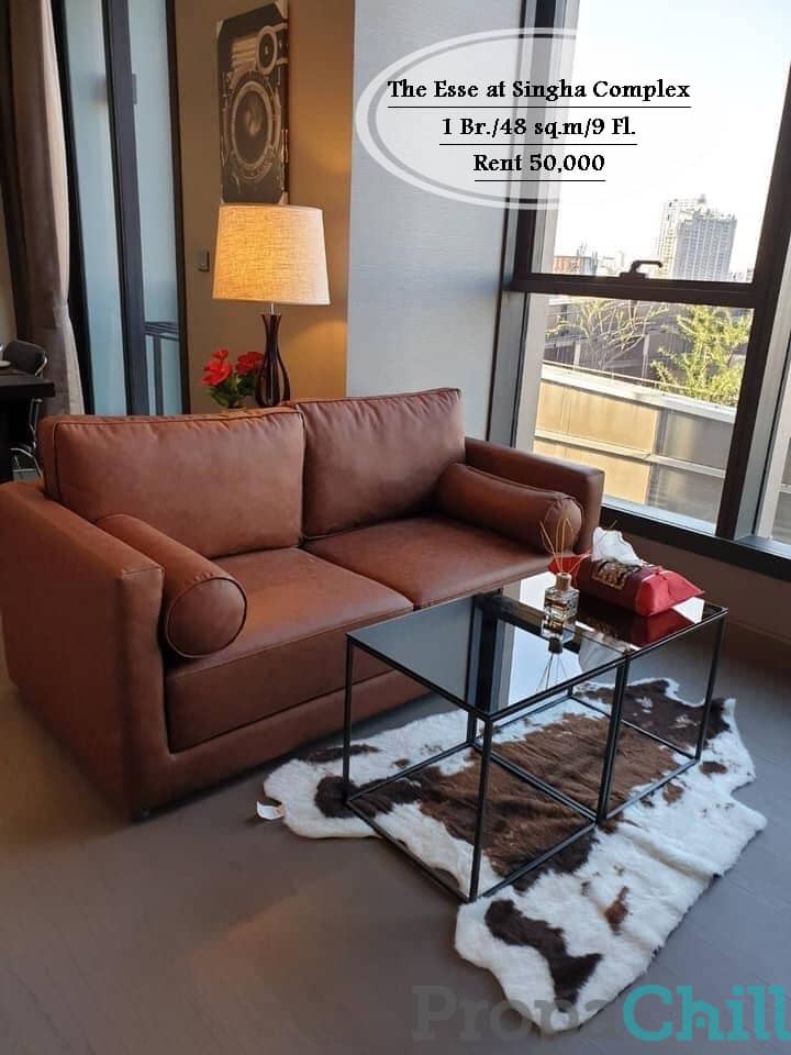 เช่า - The Esse at Singha Complex /48 ตร.ม/1 นอน/ชั้น 9 ใกล้ MRT เพชรบุรี เช่า 50,000