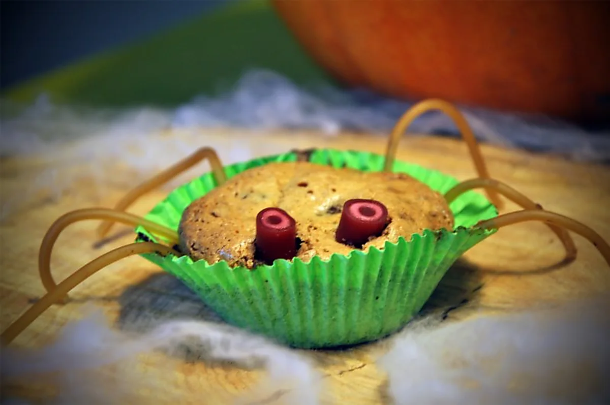 Edderkop makron muffins Edderkop makron muffins