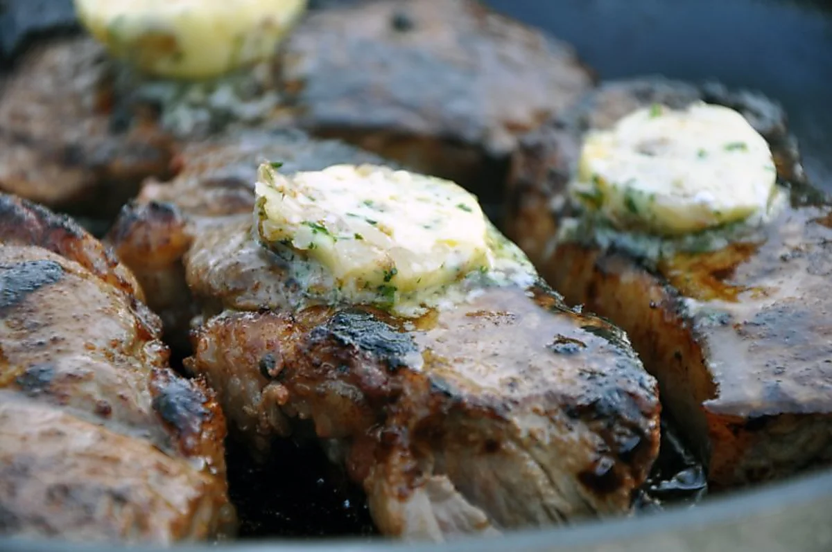 Grillet Entrecote eller Rib eye Grillet Entrecote eller Rib eye