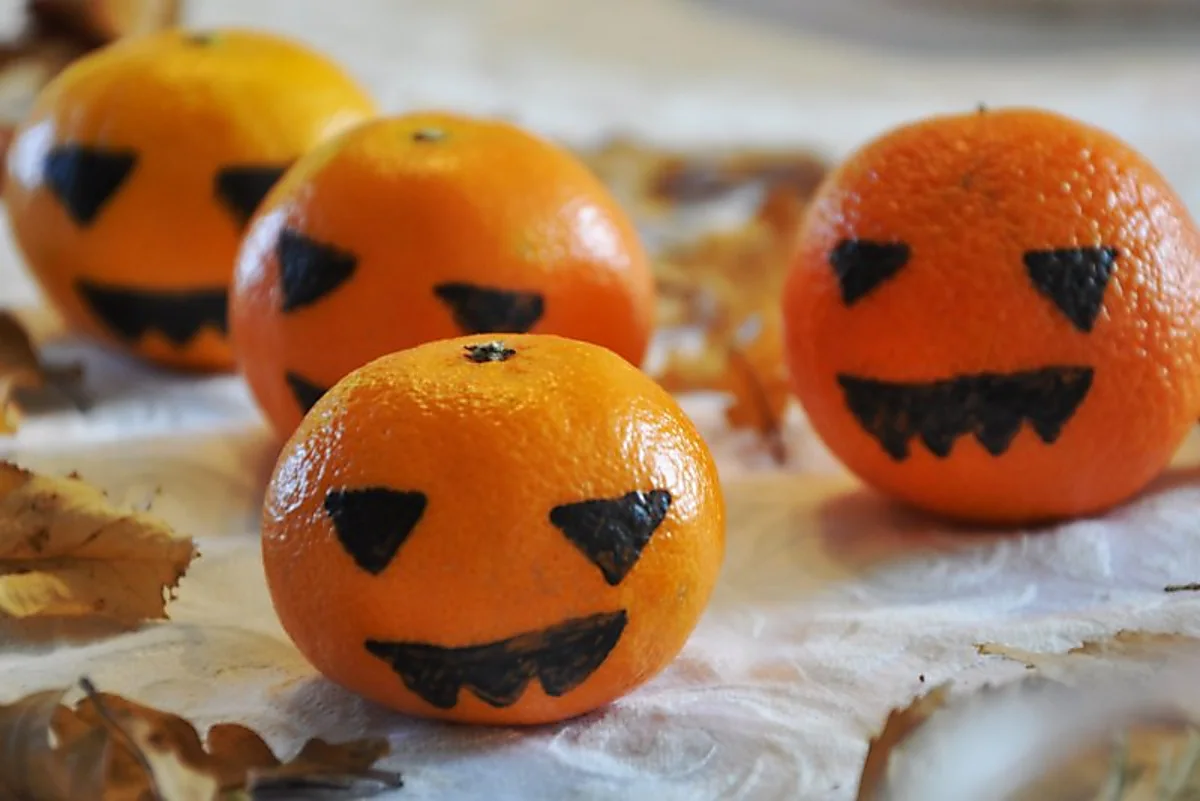 Mandarin halloween hoveder Mandarin halloween hoveder