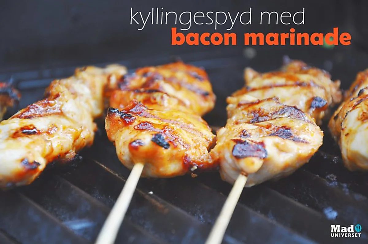 Kyllingespyd med bacon marinade Kyllingespyd med bacon marinade