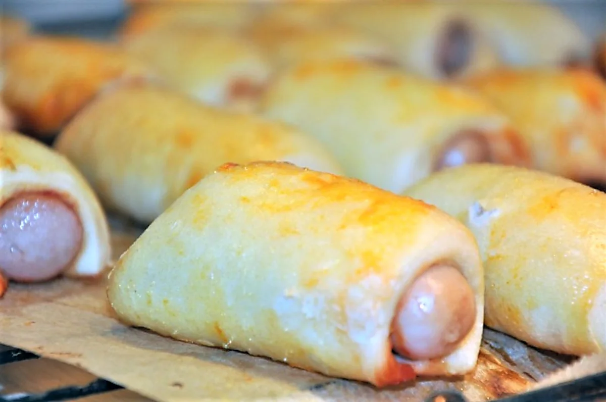 Pølsehorn uden smør Pølsehorn uden smør