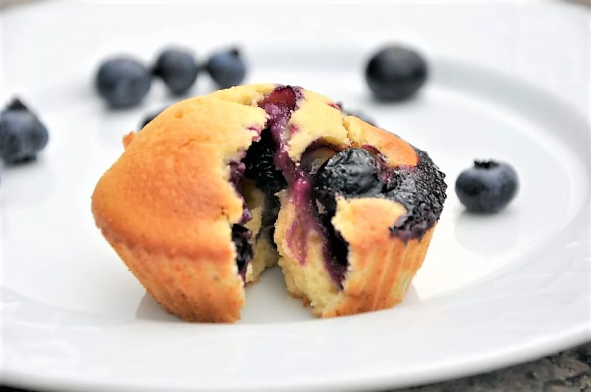Blåbærmuffins Blåbærmuffins
