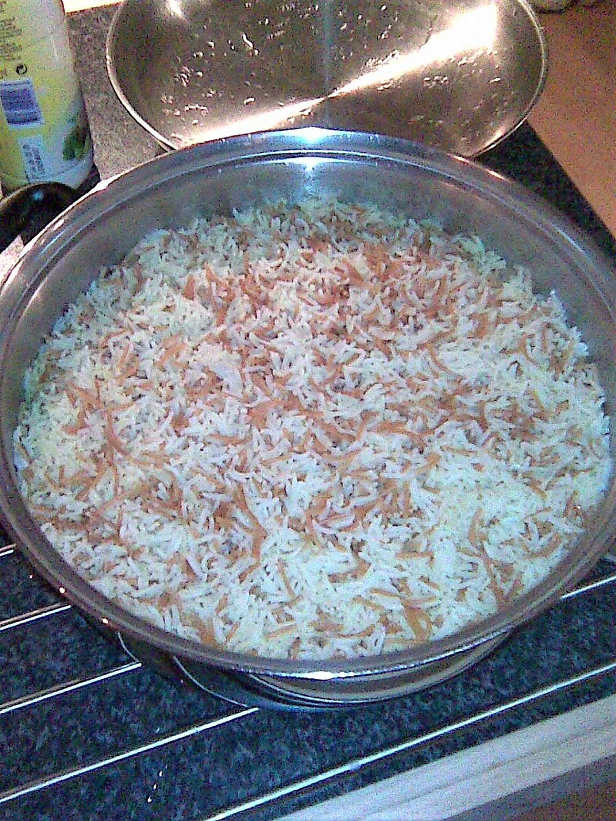 fried rice med Baktat pasta fried rice med Baktat pasta