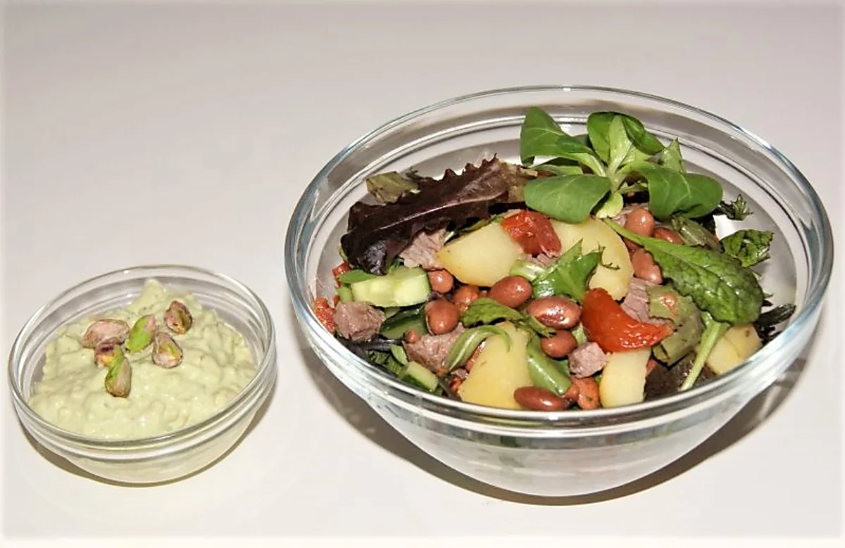 Kartoffelsalat m. Pistacedressing