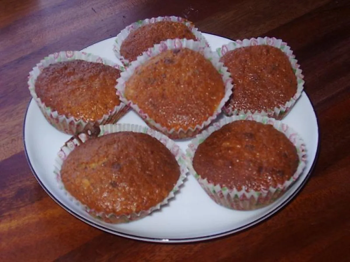 Banan Muffins med kokos & chokolade Banan Muffins med kokos & chokolade