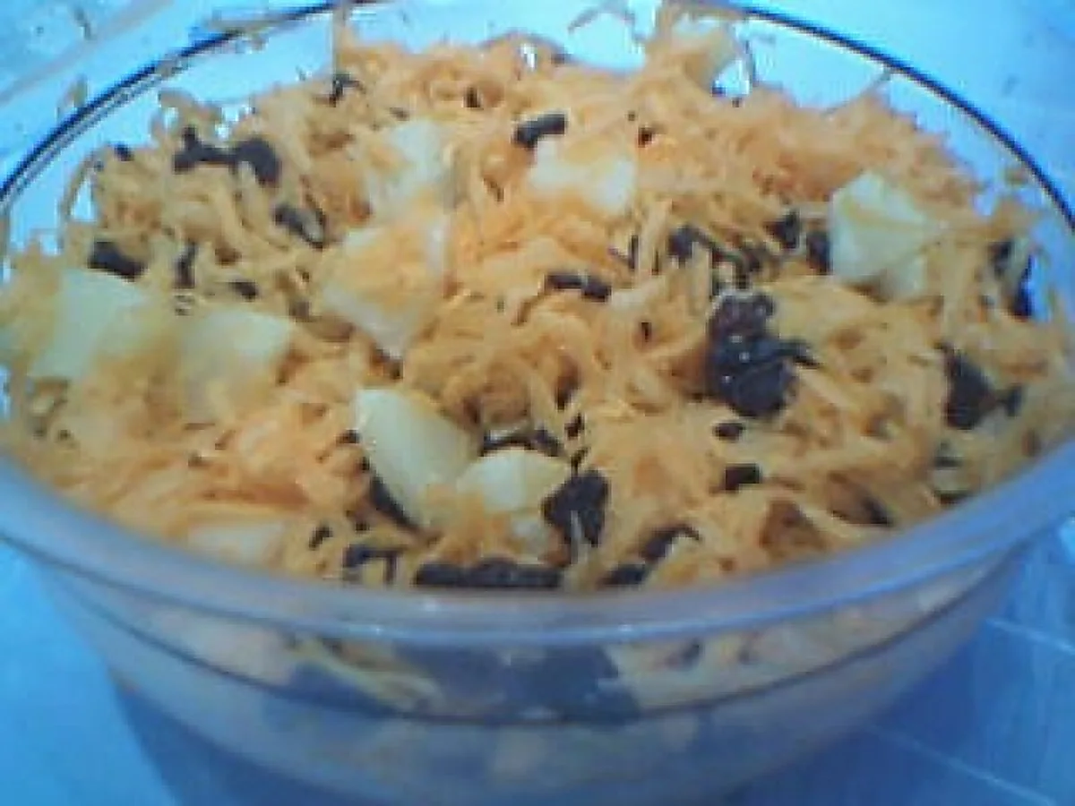 Råkost med ananas & rosiner Råkost med ananas & rosiner