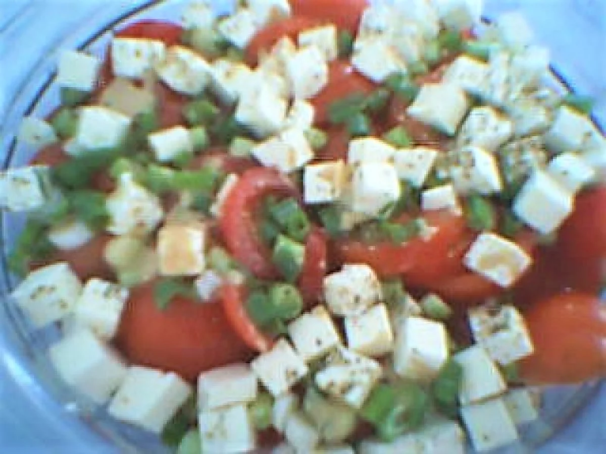 Tomat salat med feta Tomat salat med feta