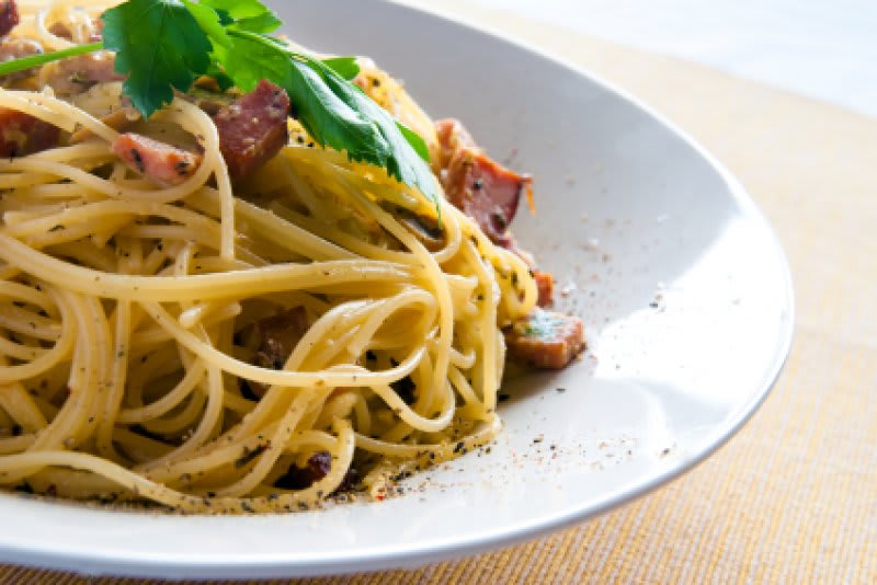 Spagetti carbonara Spagetti carbonara opskrift - Lækker hjemmelavet ret