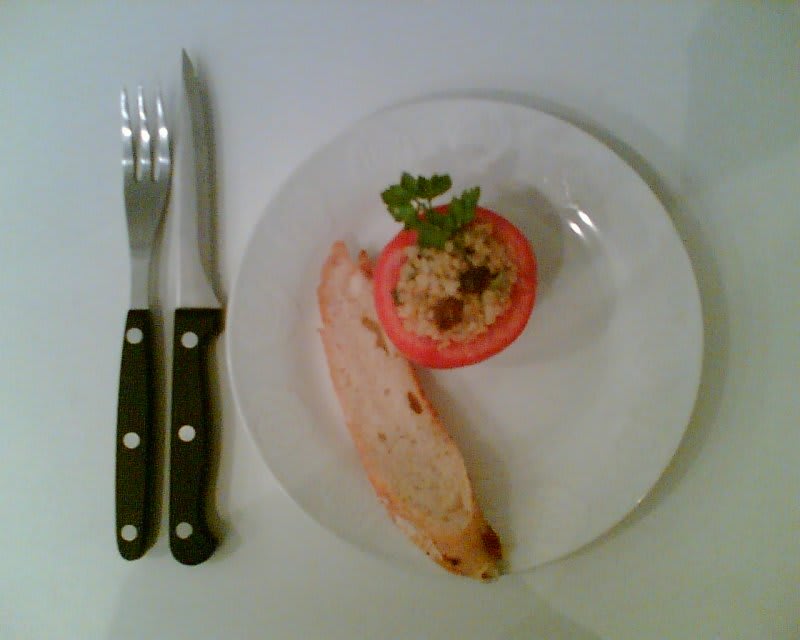 Tomater fyldt med bulgur