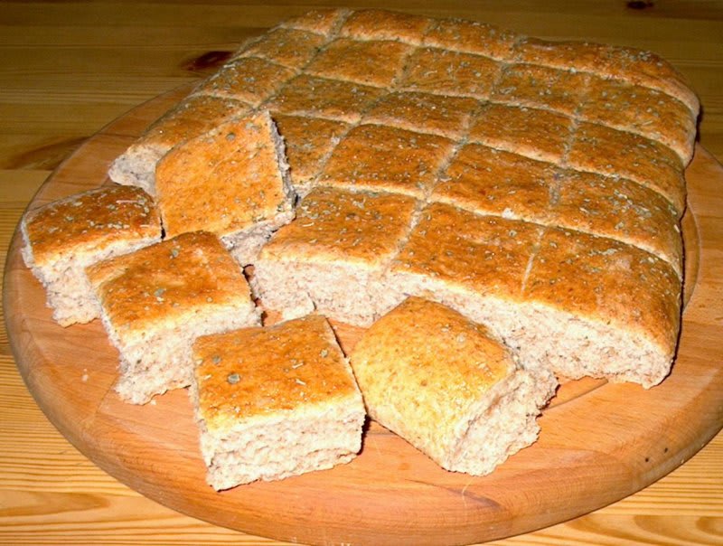 Grove oreganobrød.