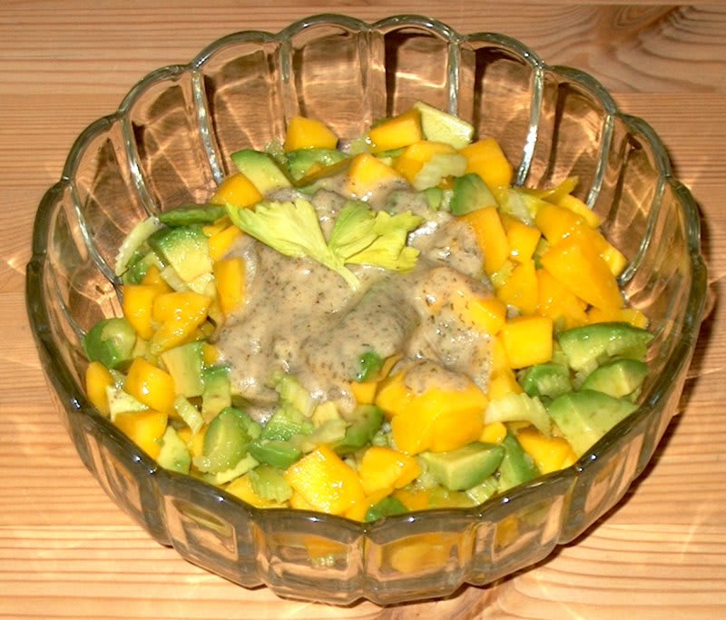 Mangosalat. opskrift - Lækker hjemmelavet ret
