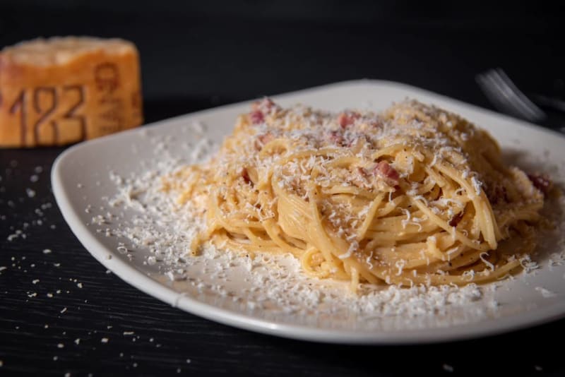 Pasta Cabonara uden æg Pasta Cabonara uden æg opskrift - Lækker hjemmelavet ret