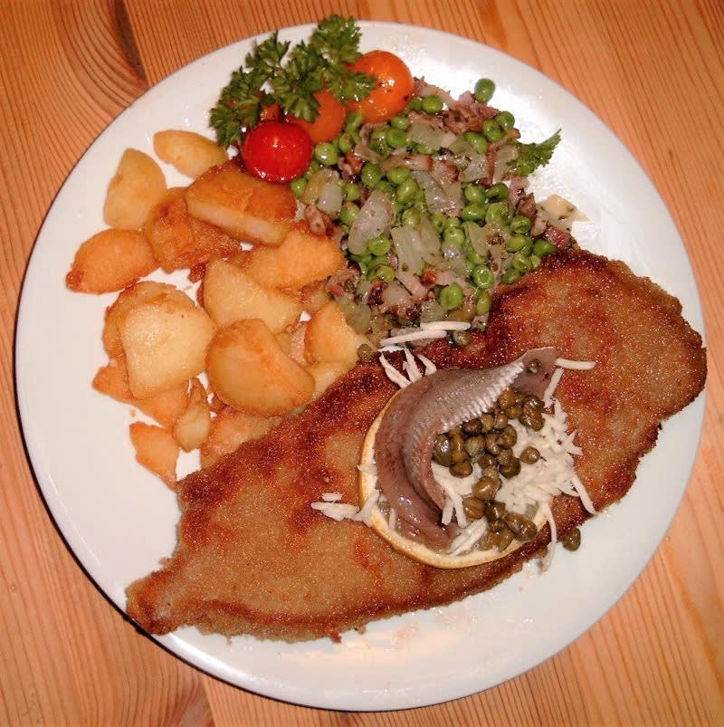 wienerschnitzel med provenceærter