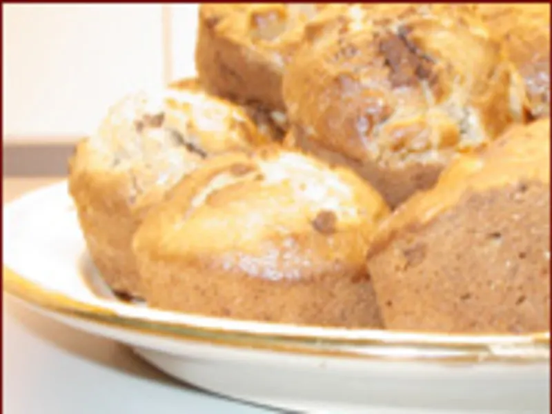 Banan chokolade muffins