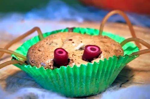 Edderkop makron muffins