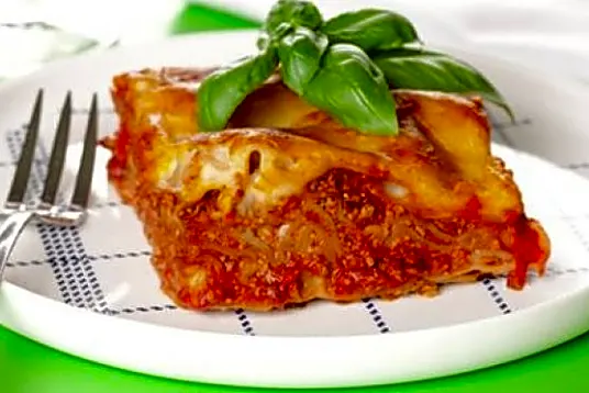 Vegetar lasagne med soya