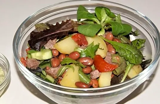 Kartoffelsalat m. Pistacedressing