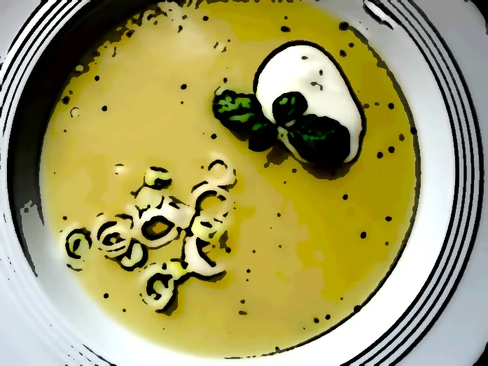 Diskret kartoffelsuppe