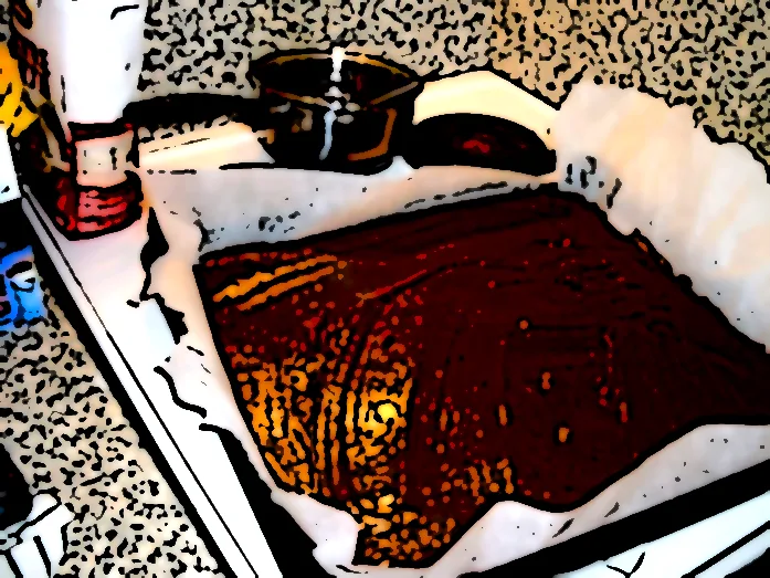 Chokoladekage i bradepande