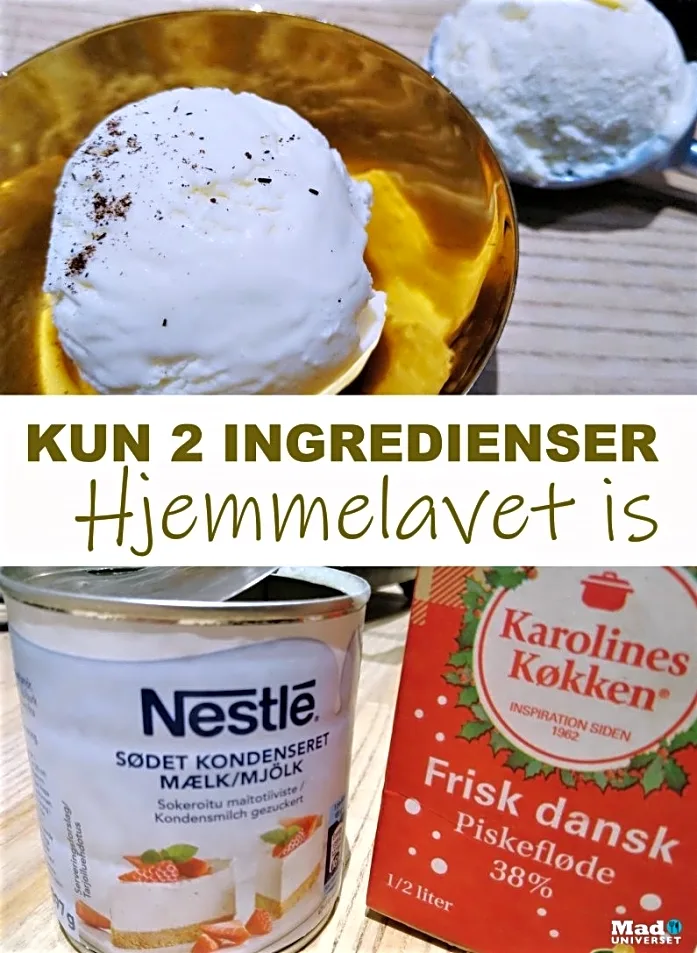 Hjemmelavet is - af KUN to ingredienser