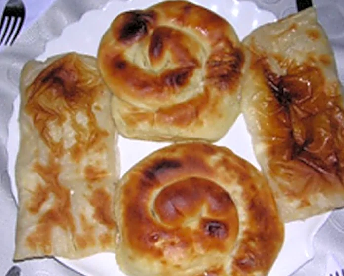 Banitsa (Bulgarsk) med feta Dobrudzja-Banitsa