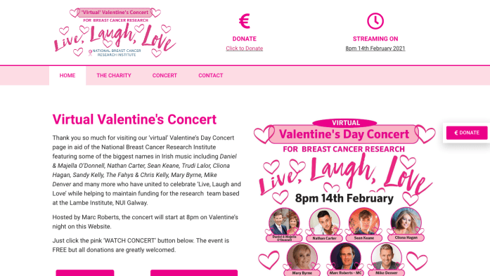 Breast Cancer Research Website Screenshot