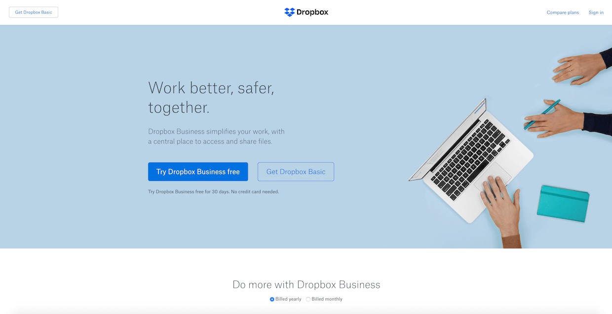 dropbox website