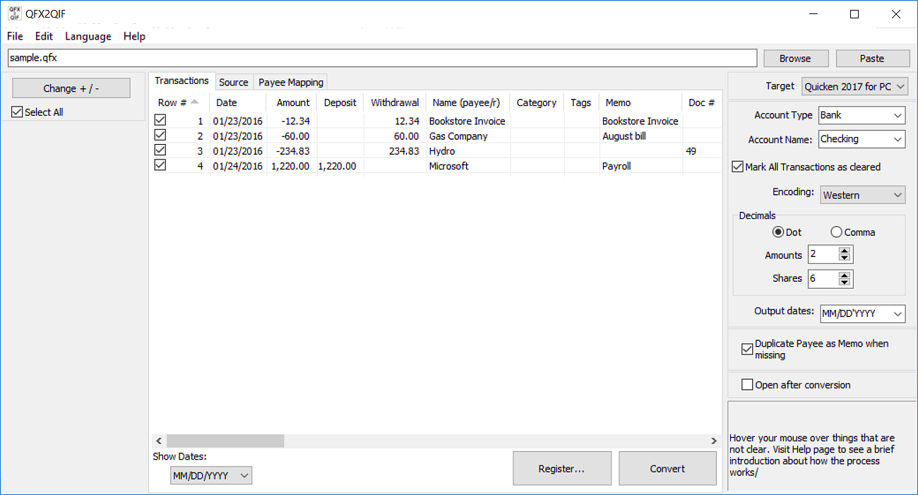 import qif file into quicken 2019